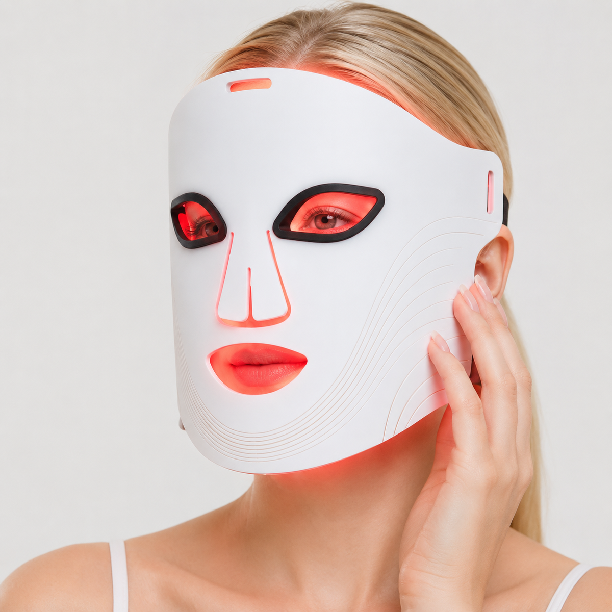 Kit Viso Completo nottesud — Maschera LED viso + Massaggiatore contorno occhi LED