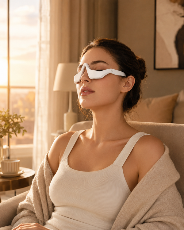 Kit Benessere nottesud — Massaggiatore contorno occhi + Spazzola cuoio capelluto