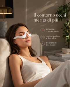 Massaggiatore occhi con microcorrente vibrazione e calore termoterapia